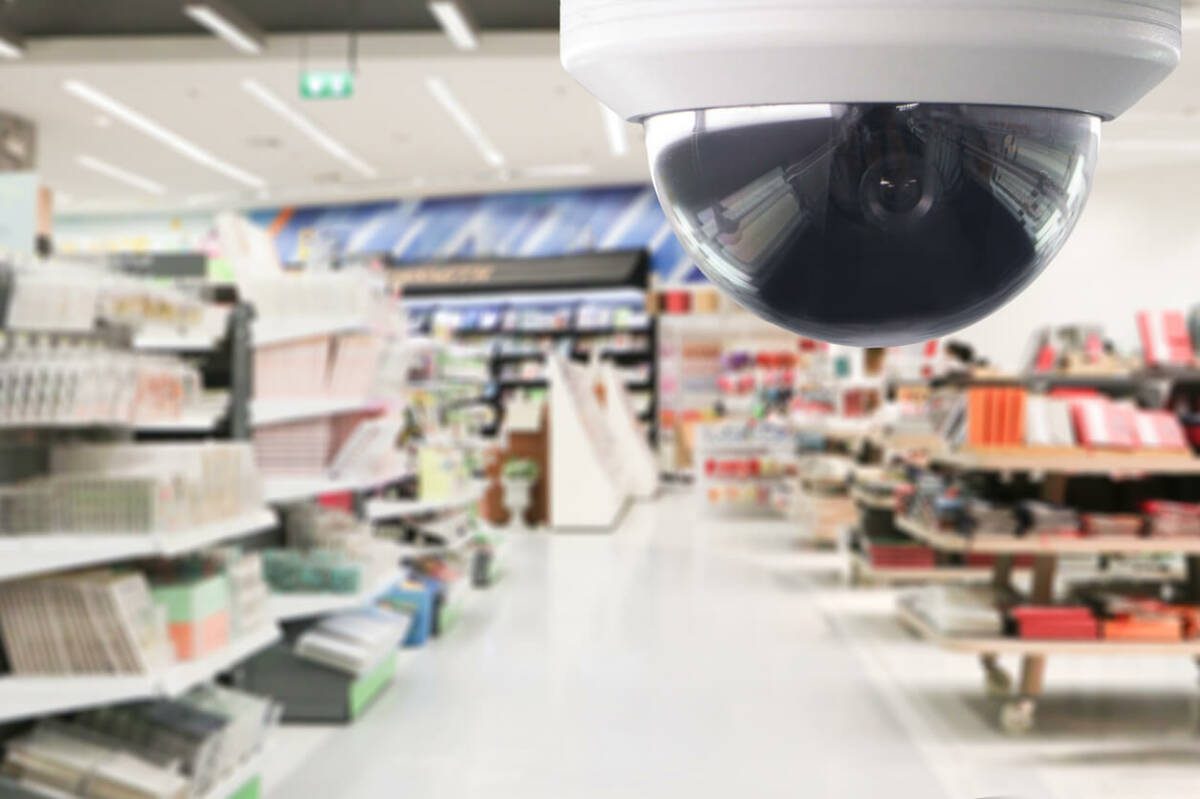 security camera in a convenience store