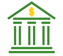 Icon of a bank