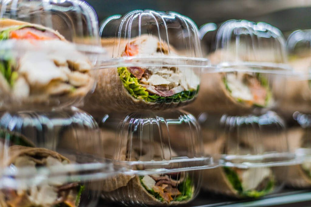 fresh grab-and-go food in a convenience store