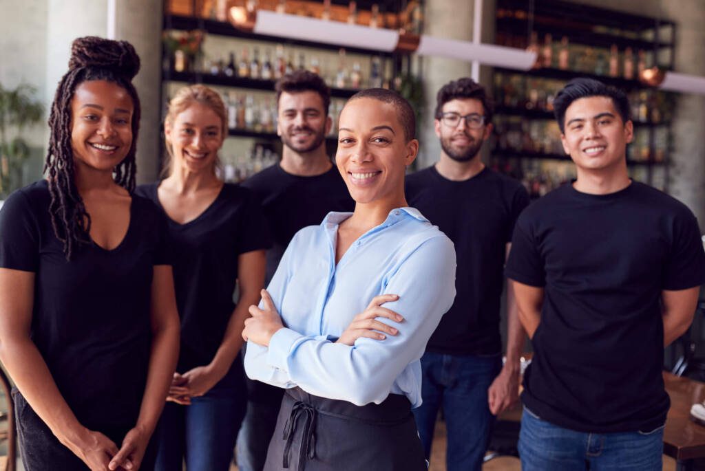 restaurant employee team who are paid well